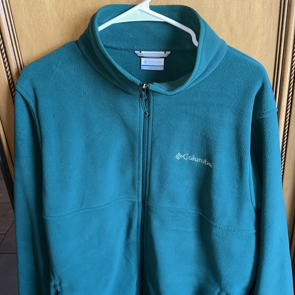 Columbia Fleece Men’s Large Green Jacket. - Picture 2 of 7